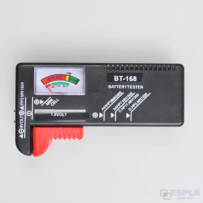 BT-168 AA/AAA/C/D/9V/1.5V batteries Universal Button Cell Battery Colour Coded Meter Indicate Volt Tester Checker Power