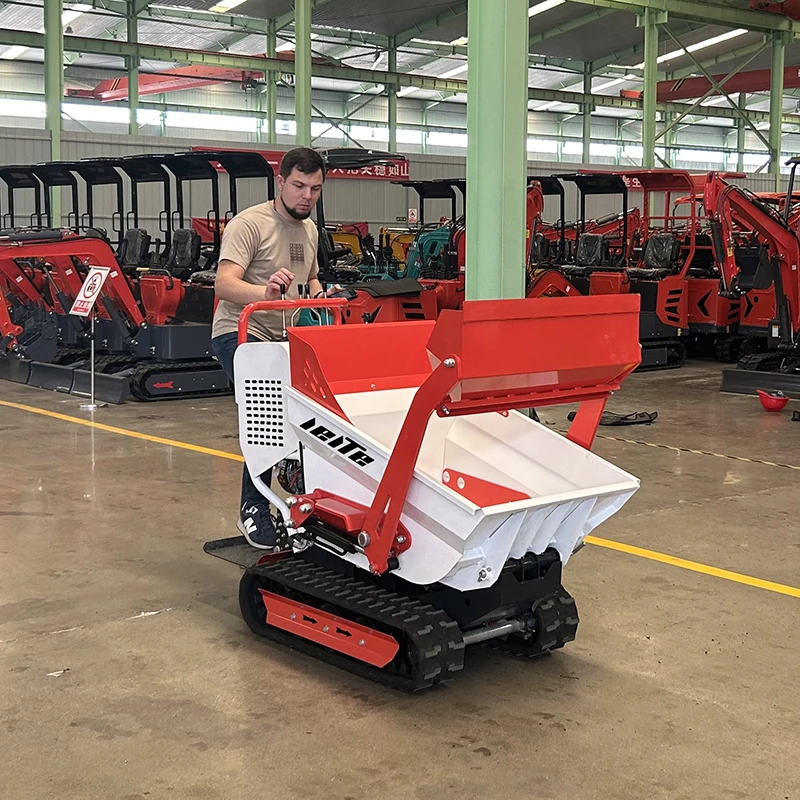 Agriculture Small Diesel Hydraulic Transport Crawler Dumper Garden Mini Dumper Truck 1.5 Ton Dumper Price