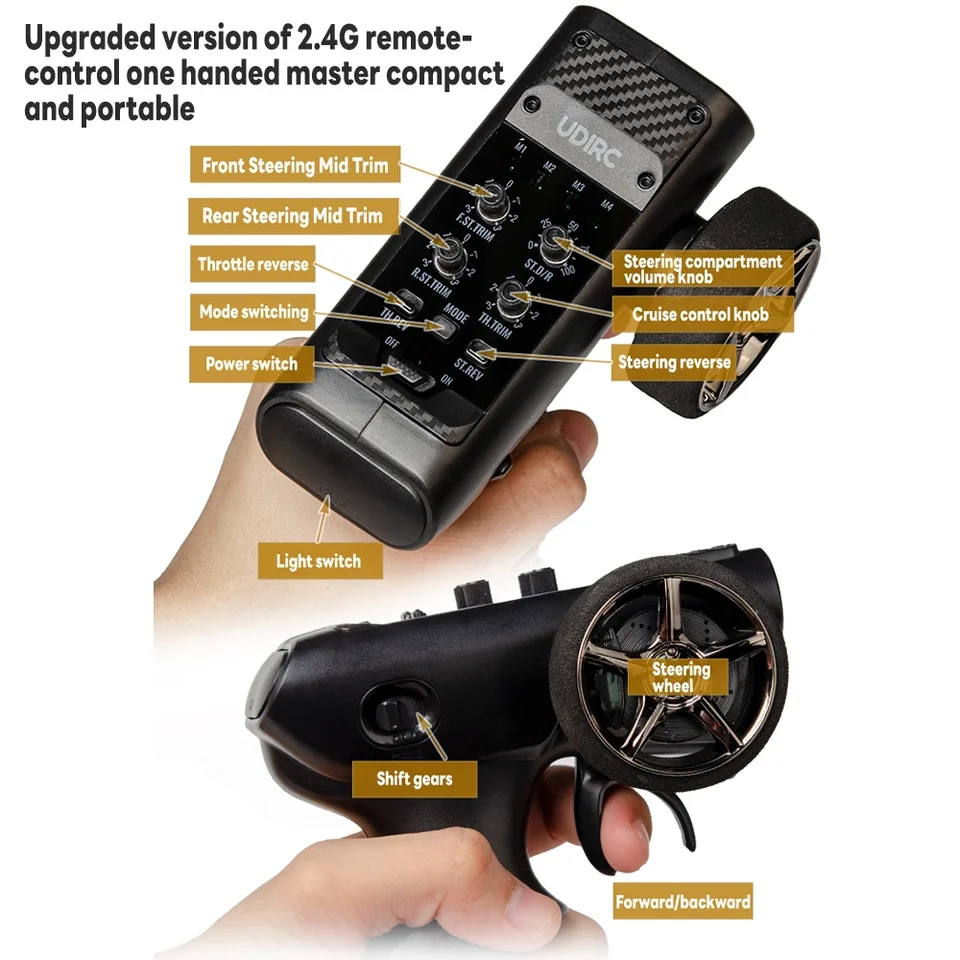 1/24 RC クローラー UDIRC UCX2405 ブラシレス/ブラシ付きモーター 4WD