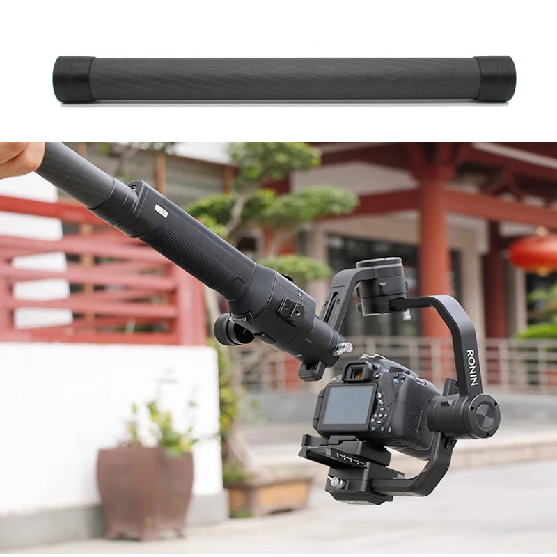 Handheld Gimbal Accessories Ronin Gimbal Carbon Fiber Rod Handheld Stick Monopod Lengthen Holder for DJI Ronin RSC2 RS2 RS3 RS 3mini RS 3pro Stabilizers