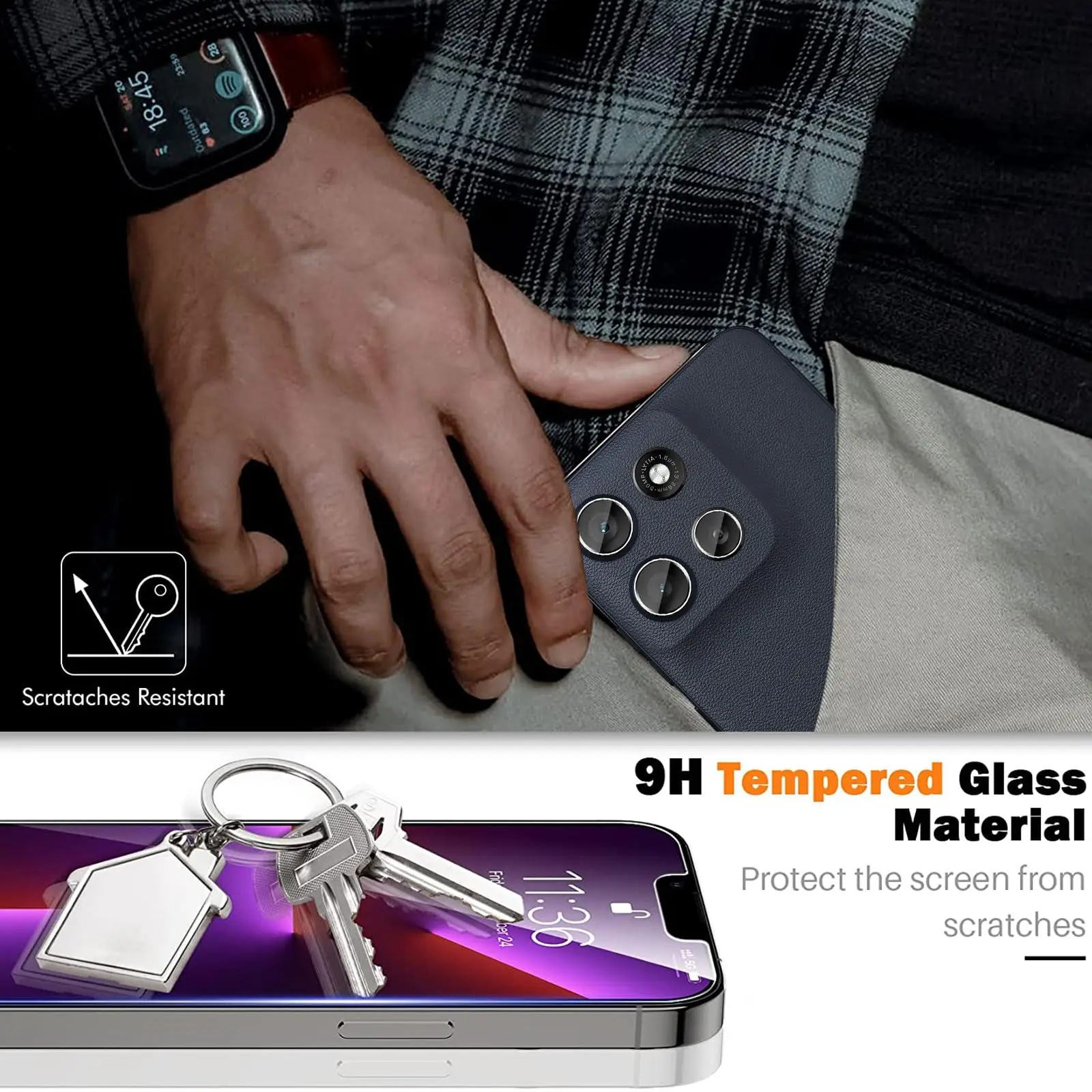 Enhanced Tempered Glass Screen Protector - Anti-Scratch, HD Clarity, Case-Friendly