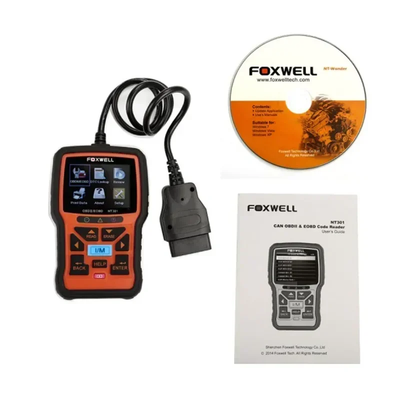 Foxwell Nt301 Obd2 Scanner Professionale Eobd Obdii Lettore Di Codici Di Controllo Del Motore Scanner Odb2 Strumento Diagnostico Auto
