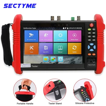 Sectyme CCTV 테스터, CVBS 아날로그 카메라 테스터, POE, WIFI, 4K, H.265, HDMI 출력, RJ45, 9800ADHS-Plus, 7 인치