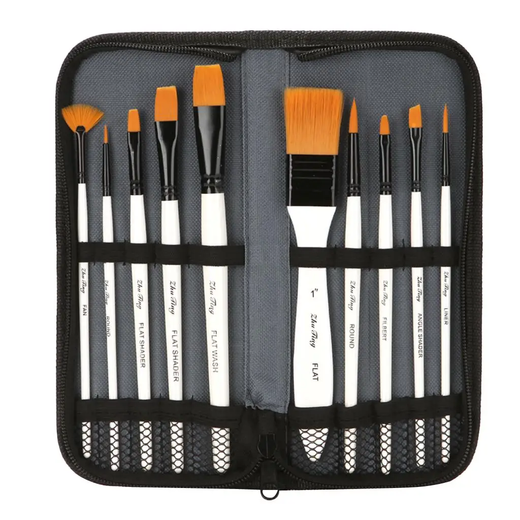10 Pcs Professional Art Brushes Set Acrylic Oil Painting painting brushes