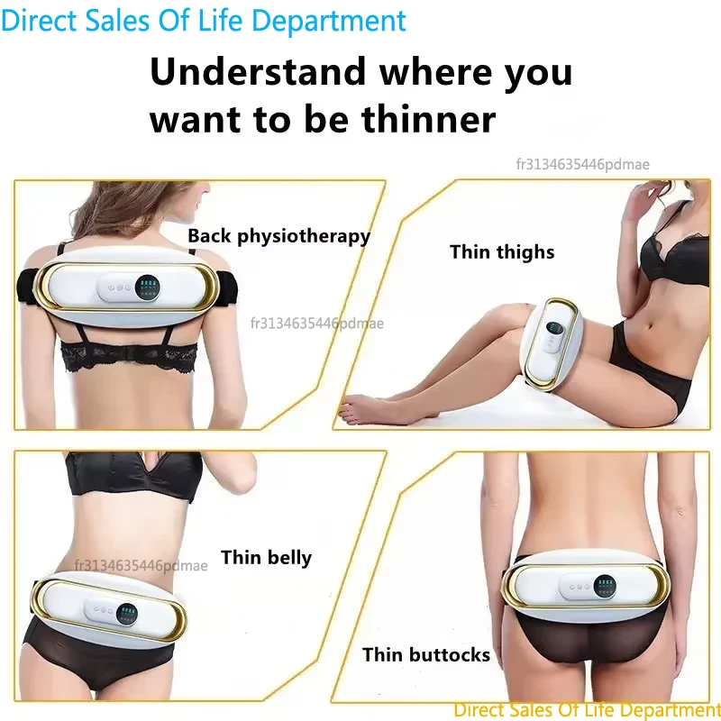 Abdominal Massage Belt Fat Remover Electric Slimming Machine Anti Cellulite Belly Fat Burner Massager for Women Body Massage - immagine 6
