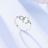 Original 925 Silver Shine Zircon Wedding Ring Simple Ring For Women Sterling Fashion Stackable Rings Popular Anniversary Jewelry 6