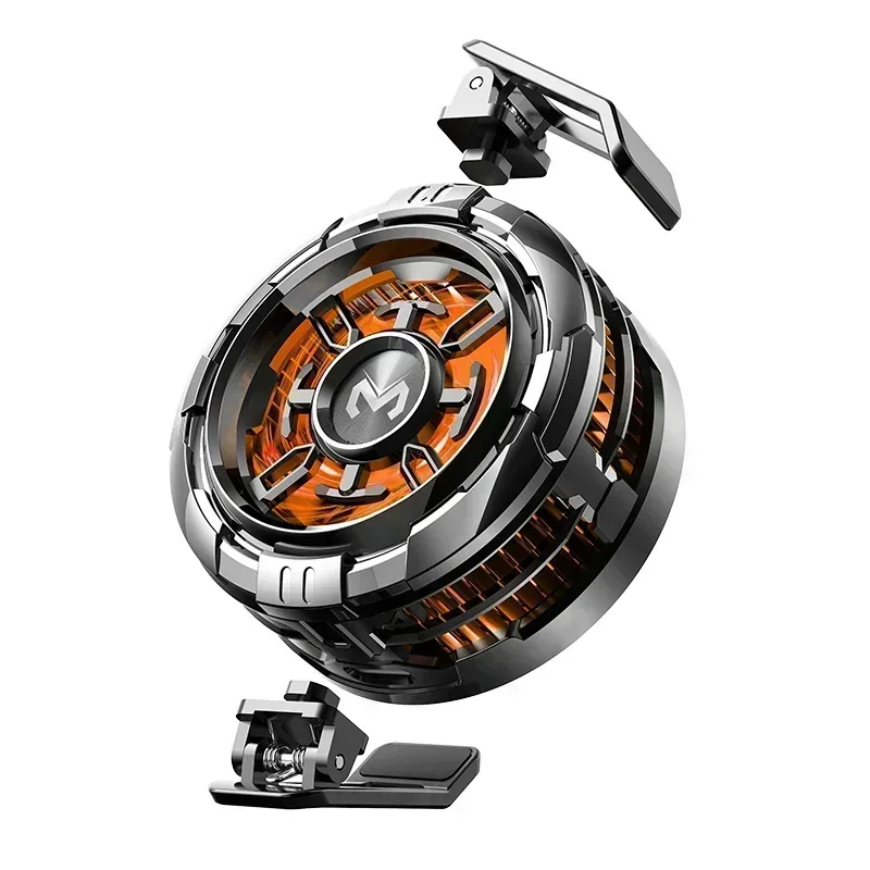 MEMO ブラック スマホ冷却ファン メモ新 CX08 携帯電話半導体冷却ファン磁気バッククリップ 2 IN