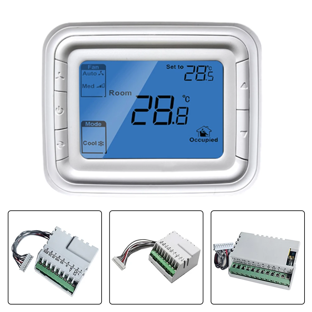 

LCD Display Room Thermostat Temperature Controller Thermoregulator Air Conditioning Remote Control Panel Heating Cooling Tools