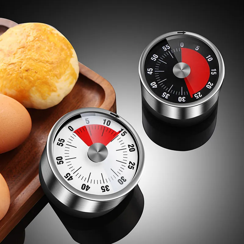 Magnet Round Shape Time Reminder 60 Minutes Kitchen Visual Timer Countdown  Loud Alarm Reminder Mechanical Timer Cooking Timer - Kitchen Timers -  AliExpress