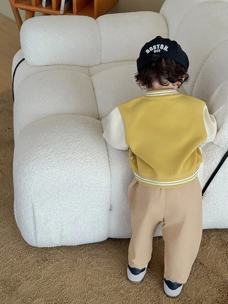 Cute Embroidery Kids Boys Jeans Pants