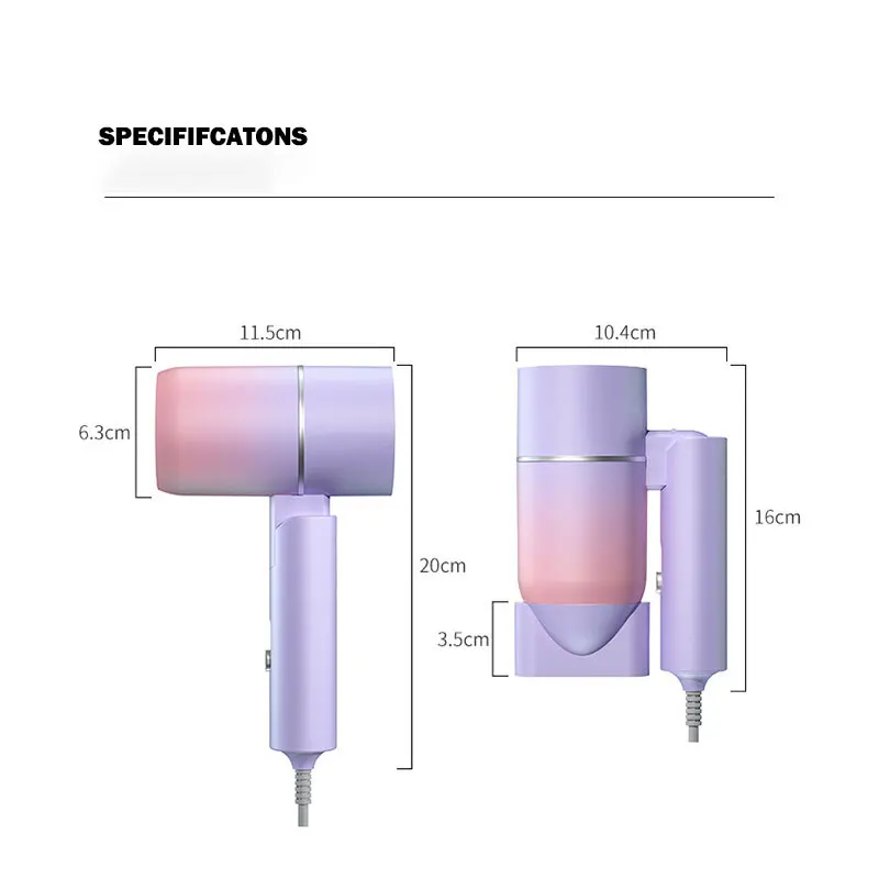 Mini Folding Hairdryer 750W 3