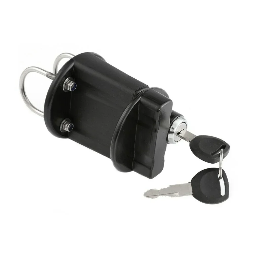 Fuel Tank Mount Clamp Bracket Lock Fastener For 3L 5L Fuel Oil Tank Jerry Cans Holder Clips Latch With Keys For Motorcycle Car