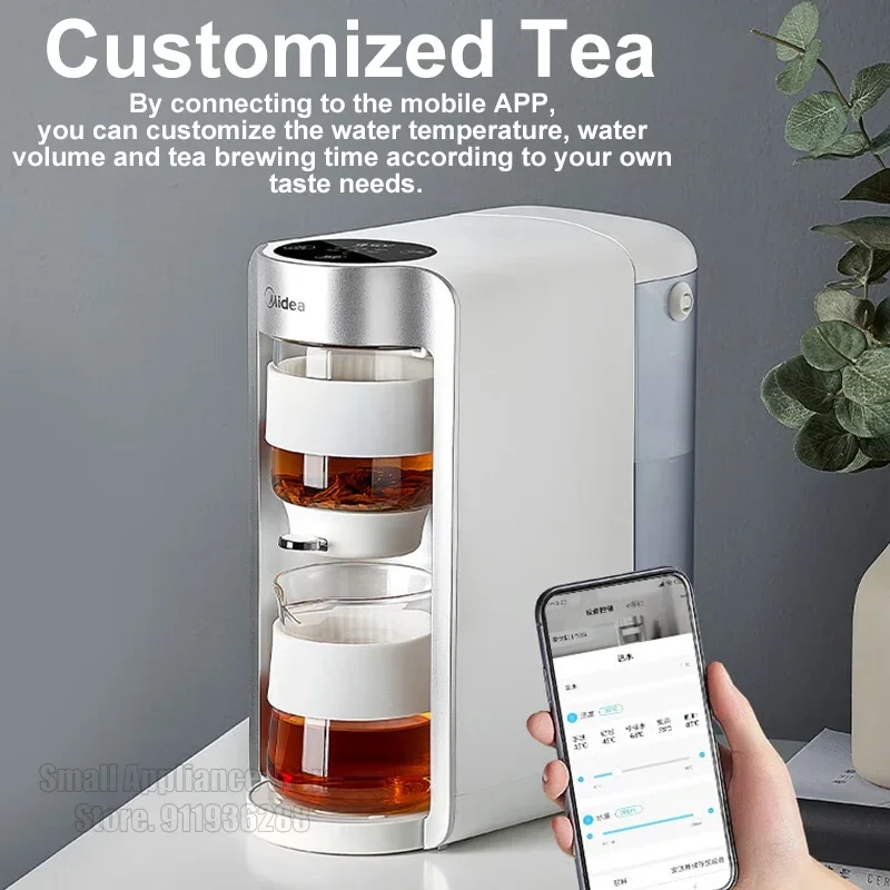 Midea Electric Kettle 2000W Smart Tea Maker 1.2L Electric Water Heater  Teapot for Tea Smart Constant Temperature Control - AliExpress
