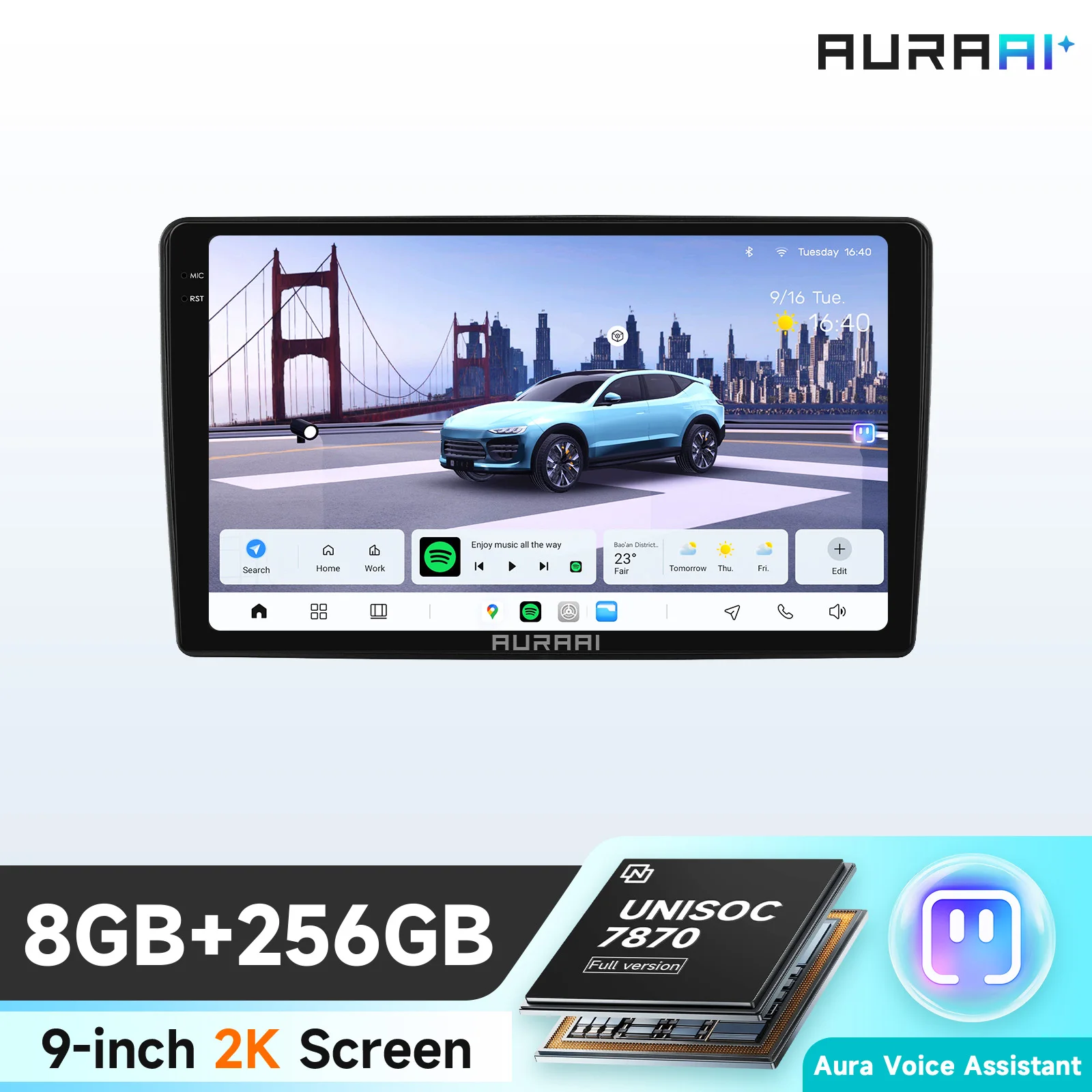 Écran intelligent pour voiture 8+256G Carplay Android Auto pour Opel Astra H 2004 Antara Corsa C D Meriva Zafira Vivaro Combo Vauxhall Holden avec caméra ADAS 360 7870 2.7Ghz 1