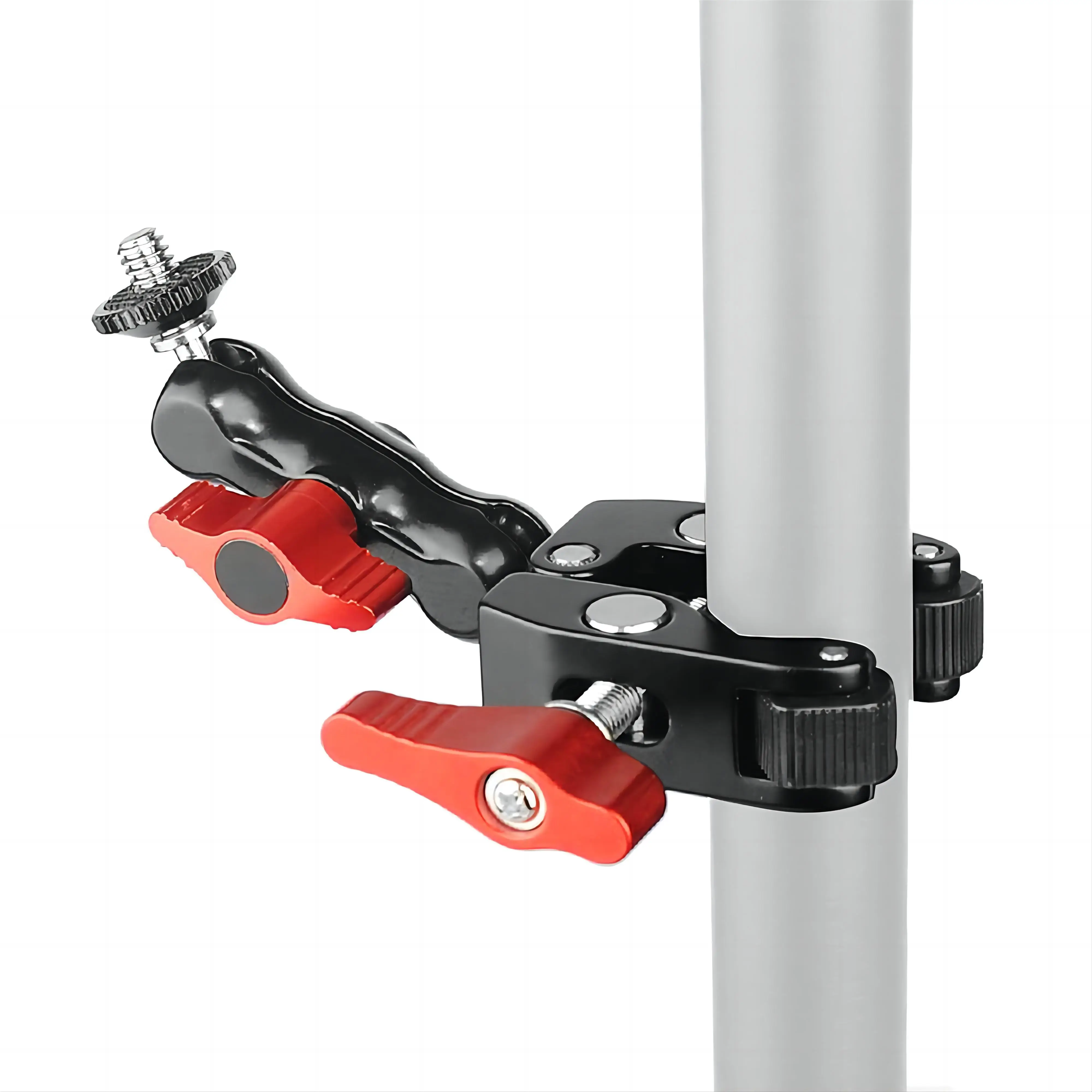 Super Clamp Camera Clamp Mount Monitor 360 ° Ballhead Magic Arm Adapter With1/4 "-3/8" Per Canon Nikon Dslr Camera/Gopro/Lights