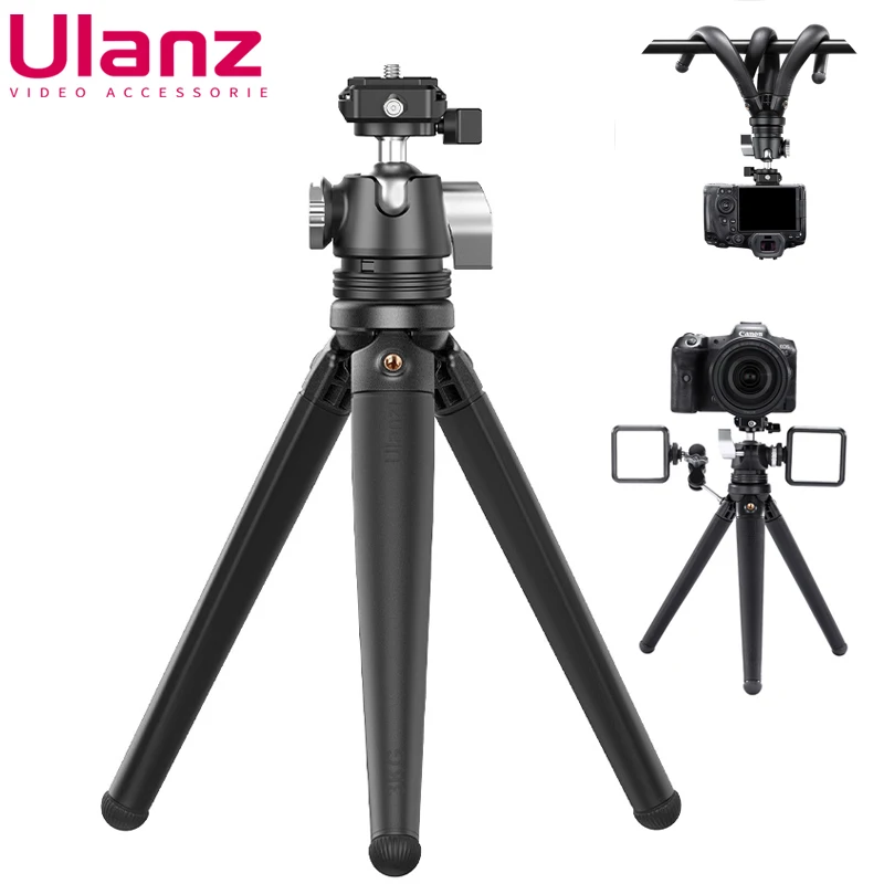 

Ulanzi MT-68 F38 Tripod For DLSR Camera Flexible Octopus Tripod For Canon Sony With F38 Quick Release Plate 360° Ballhead Stand