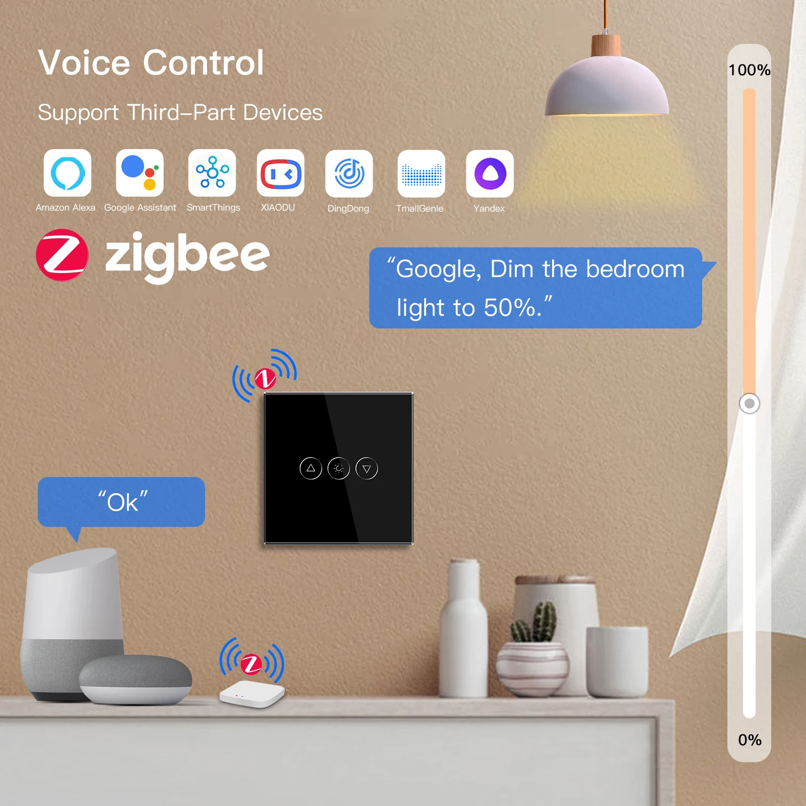 interruptor inteligente regulavel de parede tuya smart 04