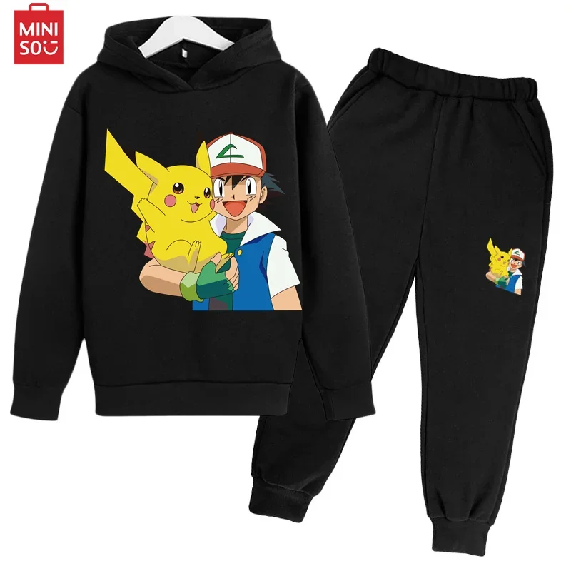 

Pokmon Hoodie Kids Clothing Girls Clothing Top Boys Sweatshirt Pikachu Long sleeve jumper Baby streetwear Pokmon figure