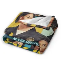 Couverture en flanelle The Rookie Tv Show, literie douce et Durable pour chambre à coucher, Camping, couvre-lit amusant, housse de canapé-lit 5