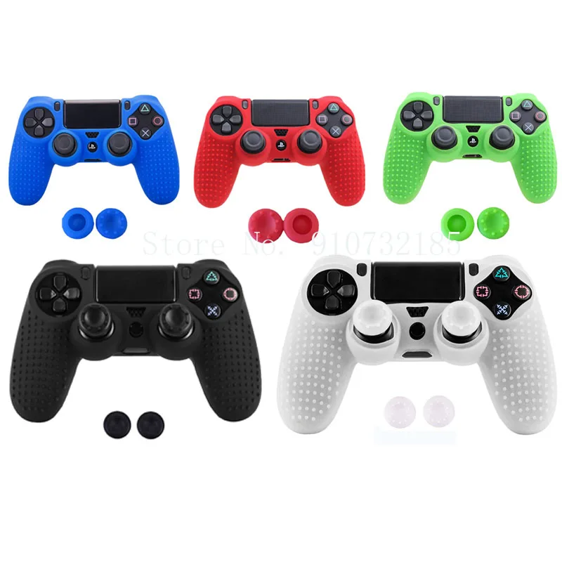 50Pcs/Lot Silicone For SONY Playstation 4 For PS4 Accessories Controller Rubber Case For PS4