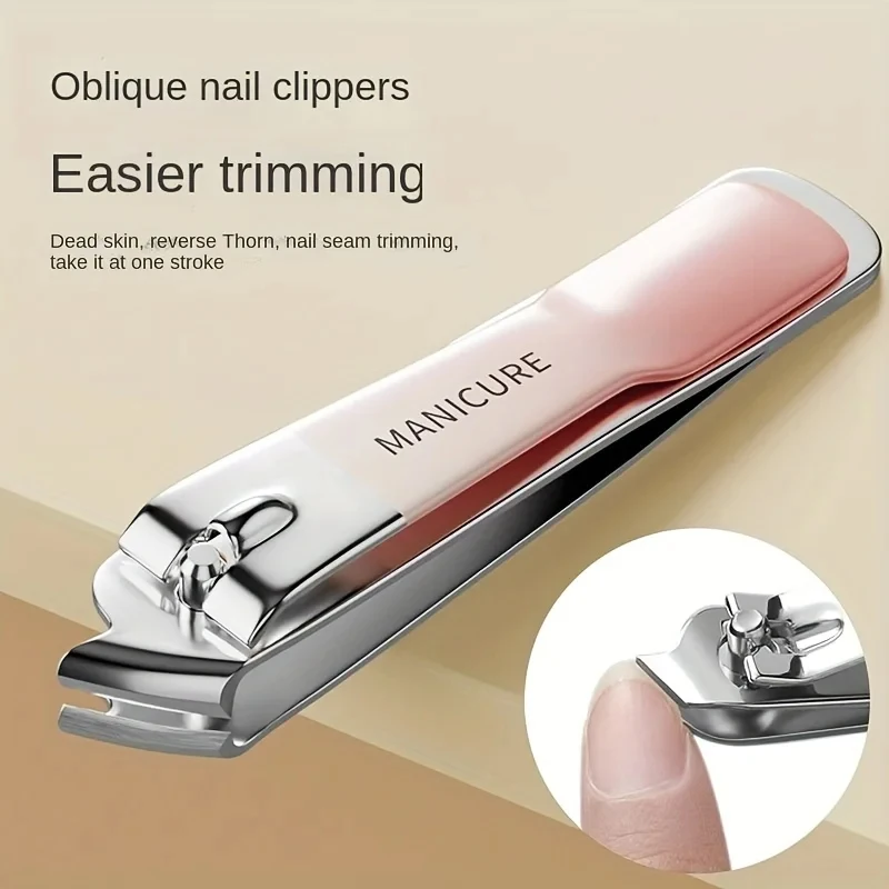 Professional Nail Clipper Stainless Steel Finger Toenail Clipper Manicure Nail Cutter For Men Women Portable Manicure Tool 2