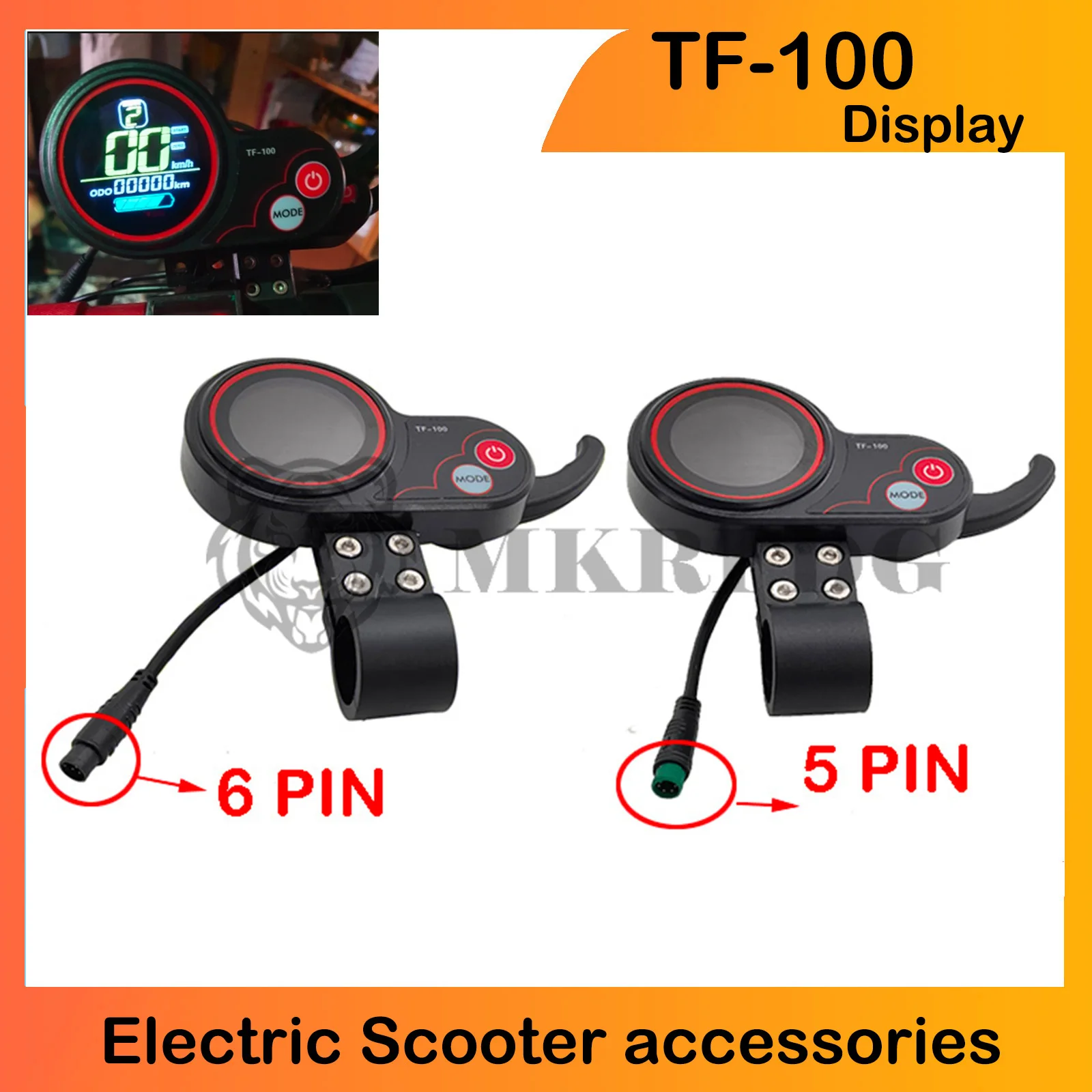 Instrument Display Panel USB Charging 5/6 Pin Communication Speedometer Electric Scooter Spare Parts For KUGOO M4 Electric Scooter Kickscooter