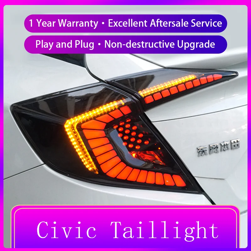 

2 шт., автомобильные лампы для Honda Civic G10 2016-2020