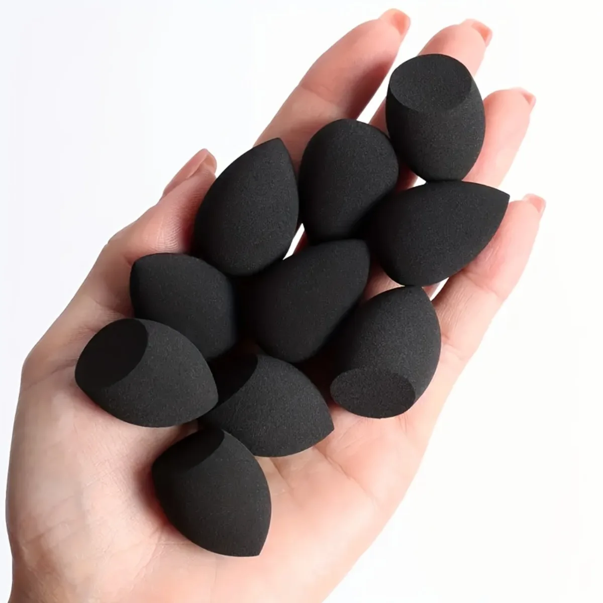 10pcs Hydrophilic PU Sponge Set-Latex-Free Multi-Color for Liquid/Cream/Powder | Fragrance-Free for Beige Tones & All Skin Types