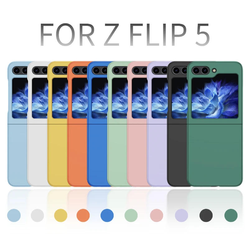 

New for Z Flip 5 Case with Colorful Sensational Skin Texture Precision Cutouts and Anti-Drop Design For Z Flip 2 3 4