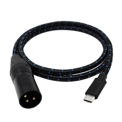 Premium Nylon Braided Type - C to XL Charging Cable for Smartphones & Tablets (50cm)