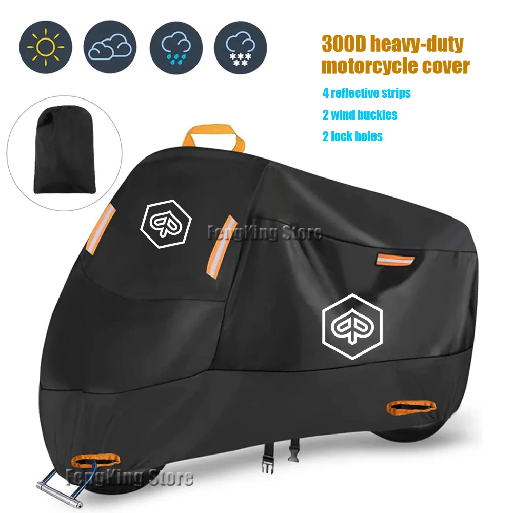 Motorhoes Motorfiets Waterdichte Hoes Uv Bescherming Stof Sneeuw Voor