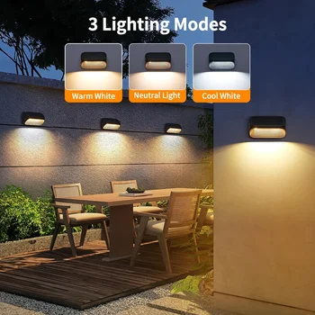 6/12 Pack Fence Lights Solar Powered, Auto On/Off, Solar Deck Lights for Outside Yard Fence Deck Wall Patio Decor 2