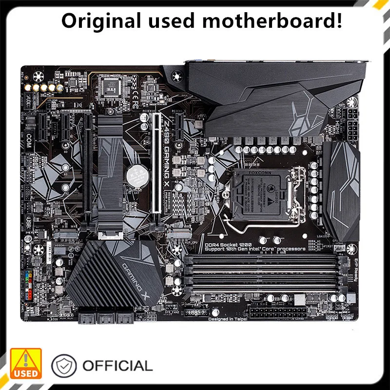 Per Z490 Gaming X Scheda Madre Desktop Usata Originale Intel Z490 128Gb Ddr4 Lga 1200 I7/I5/I3 Usb3.0 Sata3