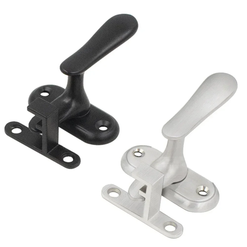 Door Lock Stainless Steel Latch Anti-Theft Lock Door Buckle Wooden Latch Bolt Exposed Installation Handle