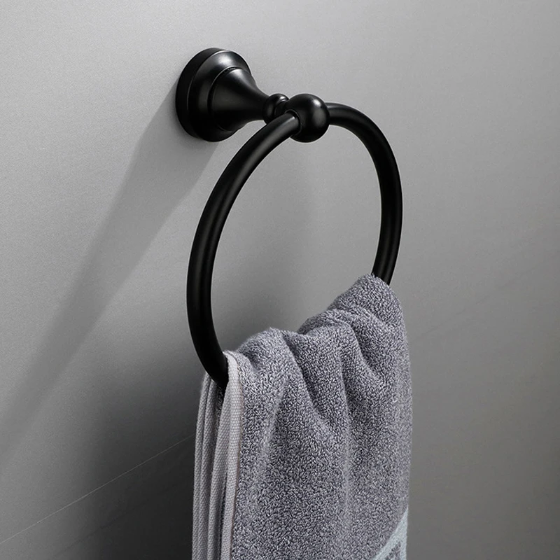 Set di 5 portasciugamani da bagno, set di accessori da bagno in bronzo lucidato a olio, doppio portasciugamani porta carta igienica, montaggio a parete, anello per asciugamano, ganci per accappatoio