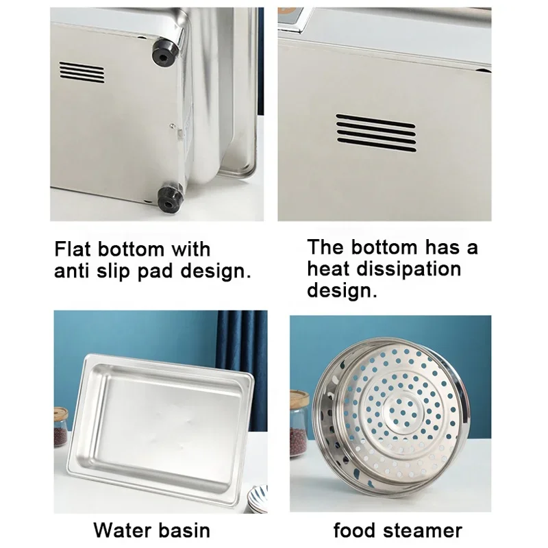 Catering et Warmer Set Electric 6-Tier food steamer et Heating Server Hotel steamer