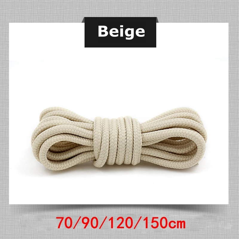 Vibrant Polyester Round Shoelaces for Sneakers and Boots - Multiple Lengths Available