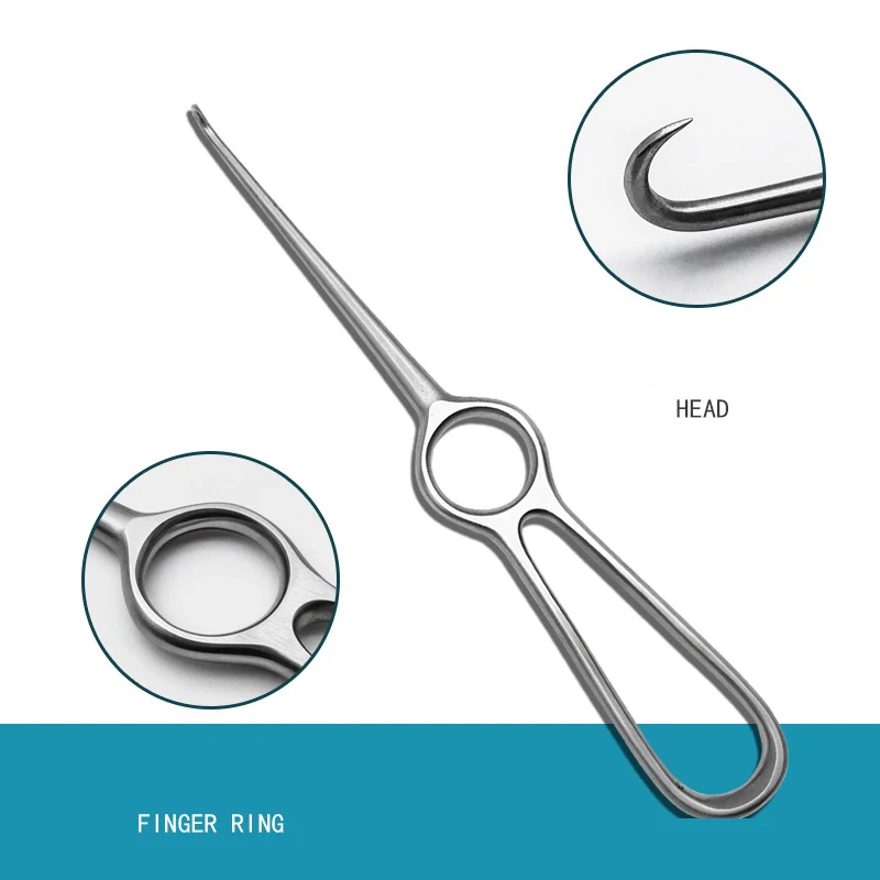 Wound pulling hook, surgical tissue pulling hook, surgical instrument, muscle pulling hook laparoscopic surgical instrument 100mm 120mm 150mm trocar reducer