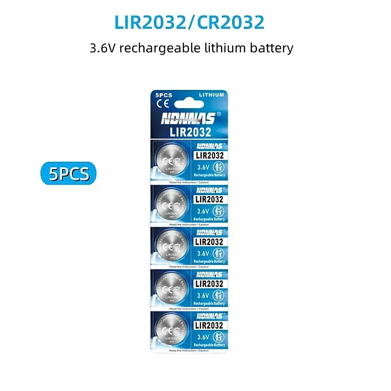 5pcs LIR2032