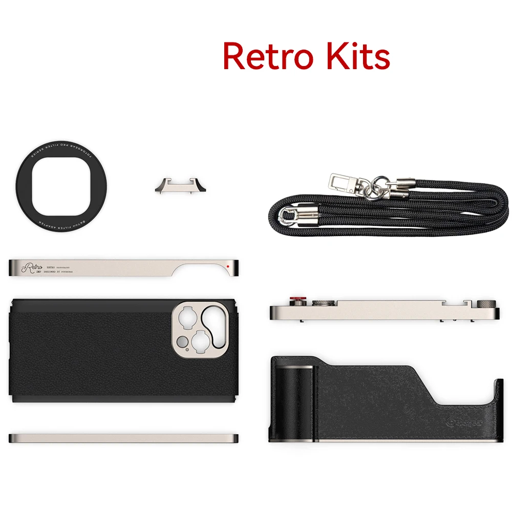 Fotorgear iPhone16 Pro用　ほぼ未使用 Fotorgear、ヴィンテージカメラ風iPhone 16 Pro用ケース「レトロ