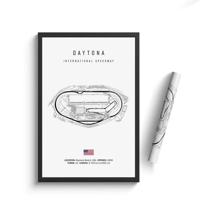 Formula 1 Racing Circuit Canvas Art: Aesthetic Motorsport Wall Decor