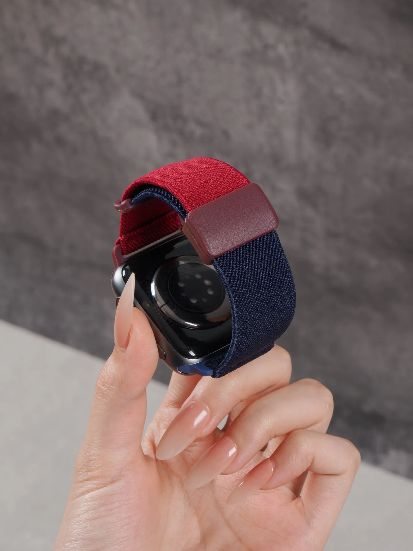 Two-Tone Breathable Nylon Watch Strap
