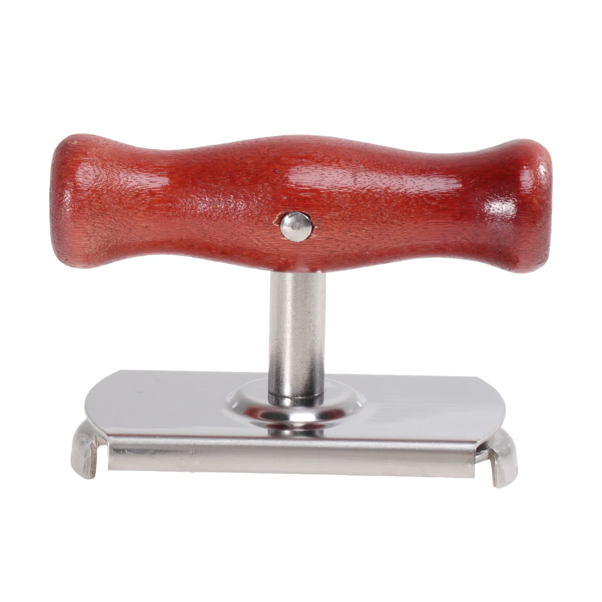 

Stainless Steel Lid Opener Adjustable Wooden Handle Bottle Opener Useful Jar Opener for Home Indoor Outdoor Camping