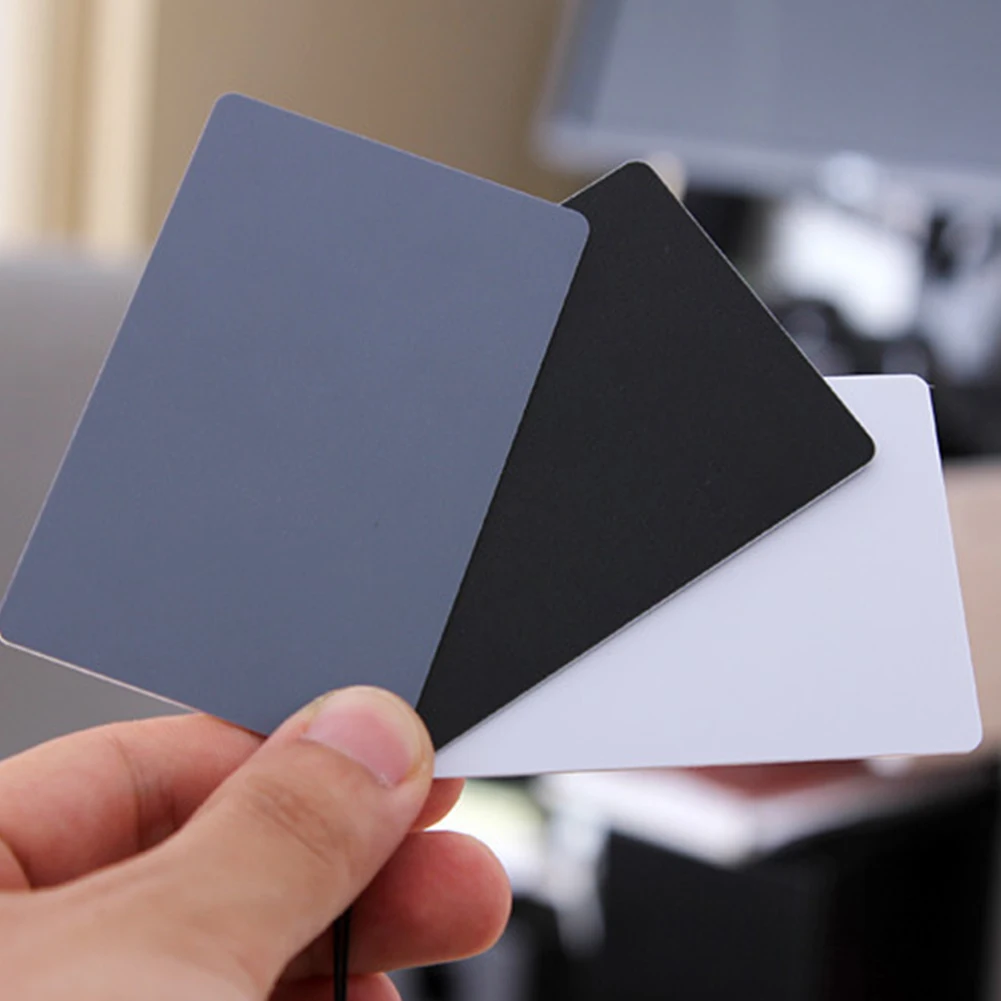 White Balance Cards 3 Card Set for Digital Photography
