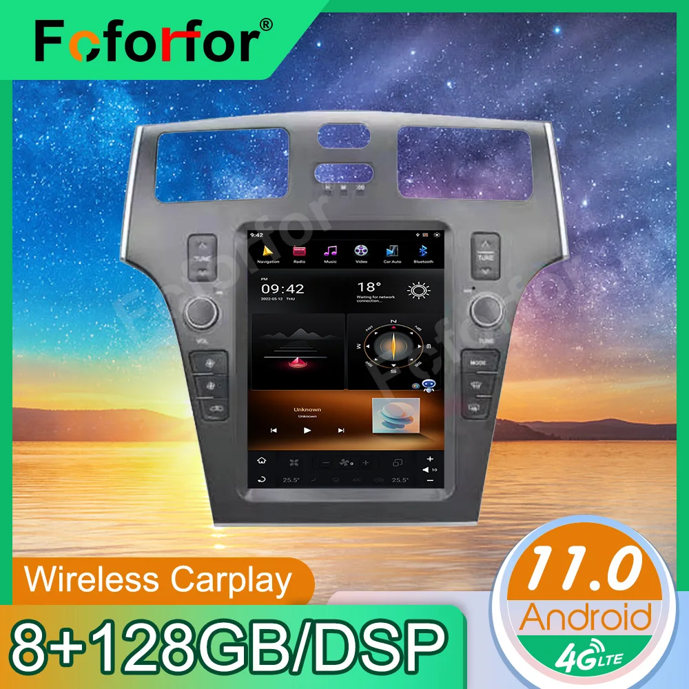 

Vertical HD Screen For Lexus ES 2005 8+128G Android11.0 Multimedia Player Car Radio GPS Navigation Auto Stereo Tesla Head Unit