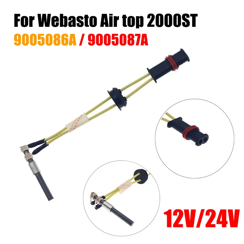 Parking Heater Glow Plug 9005087A For Webasto Air Top 2000 ST STC 24V Silicon Nitride Ceramics Parking Heater Glow Pin Replacement