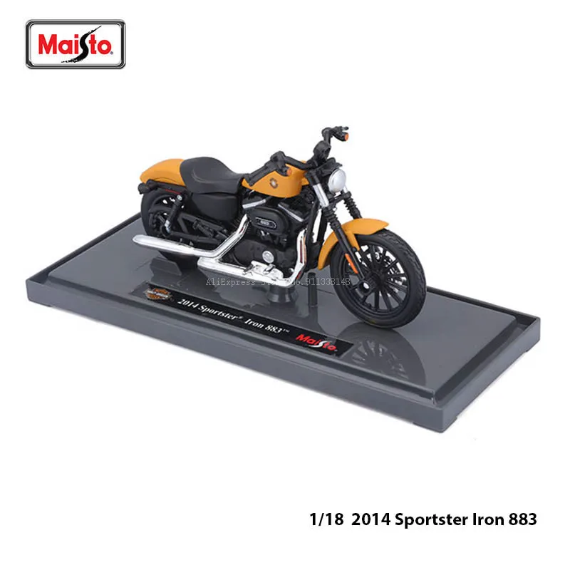 

Maisto 1:18 HARLEY-DAVIDSON 2014 Sportster Iron 883 Alloy Static Die Casting Motorcycle Model Classic Car Collectible Gift Toy