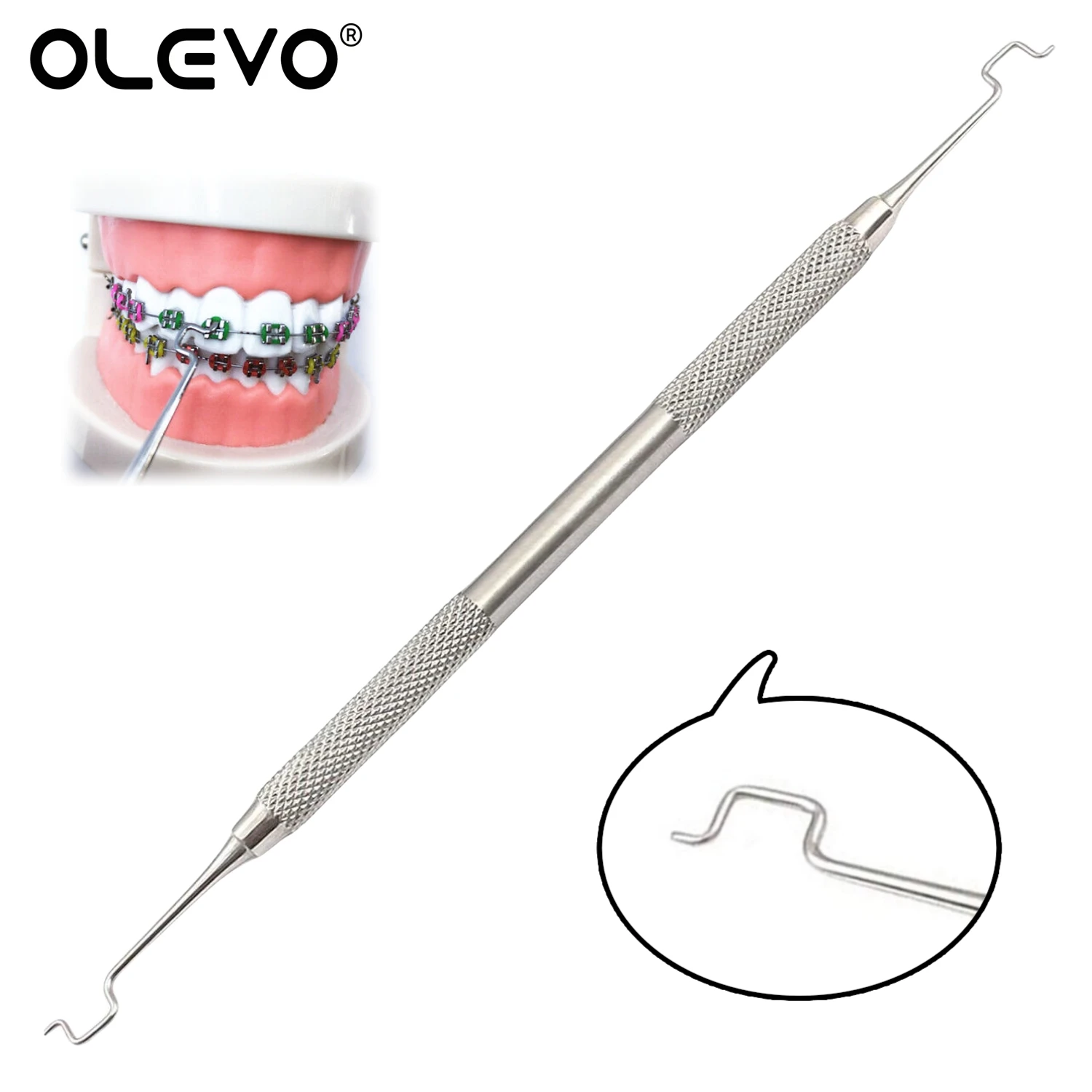 

Dental Orthodontic Twirl-on Module Ligature Tie Placer Placement Tool Elastic Ligation Ring Holder Dentist Instrument Pusher