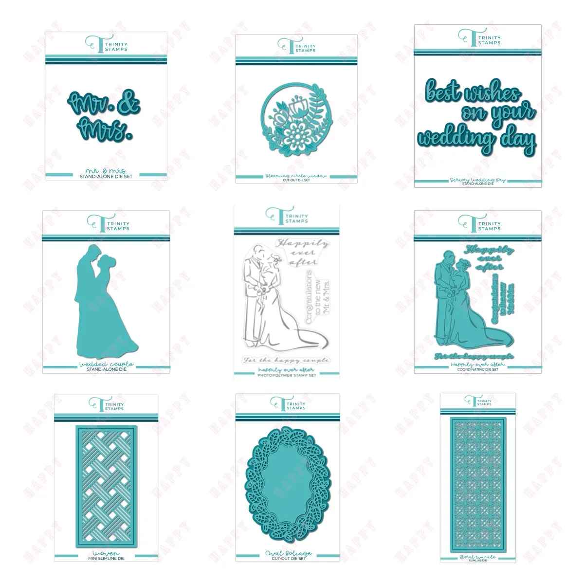 

2022 Happily Ever After Blooming Circle Scripty Wedding Day Cutting Dies Clear Stamps Diy Paper Card Crafts Decor Embossing Mold