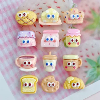 20Pcs Kawaii Cartoon Mini - eye Resin DIY Shoes Hat Icebox Barrette Mobile Phone Case Scrapbook Cream Glue Flat Back Resin - Thumbnail 2